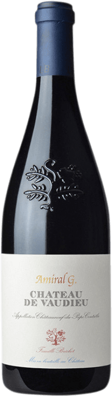 118,95 € 免费送货 | 红葡萄酒 Château de Vaudieu Amiral G A.O.C. Châteauneuf-du-Pape 普罗旺斯 法国 Garnacha — 歌海娜 75 cl