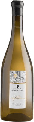39,95 € 免费送货 | 白酒 Château des Ferrages Les Infirmières 岁 A.O.C. Côtes de Provence 普罗旺斯 法国 Clairette Blanche 瓶子 75 cl