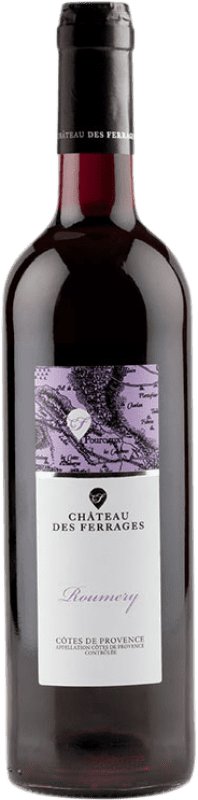 11,95 € Spedizione Gratuita | Vino Rosso Château des Ferrages Roumery A.O.C. Côtes de Provence Provenza Francia Syrah, Garnacha — Grenache, Cinsault 75 cl