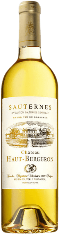 101,95 € Envío gratis | Vino Blanco Château Haut-Bergeron Dulce 1996 A.O.C. Sauternes Burdeos Francia Sémillon, Muscadelle, Sauvignon Botella 75 cl