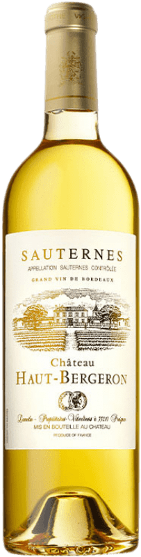 125,95 € Kostenloser Versand | Weißwein Château Haut-Bergeron Edelsüß 1996 A.O.C. Sauternes Bordeaux Frankreich Sauvignon Weiß, Sémillon, Muscadelle Flasche 75 cl