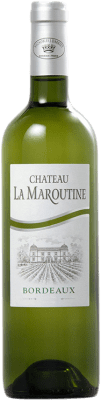 11,95 € 免费送货 | 白酒 Château La Maroutine Blanc A.O.C. Bordeaux 波尔多 法国 Sauvignon White, Sémillon 瓶子 75 cl