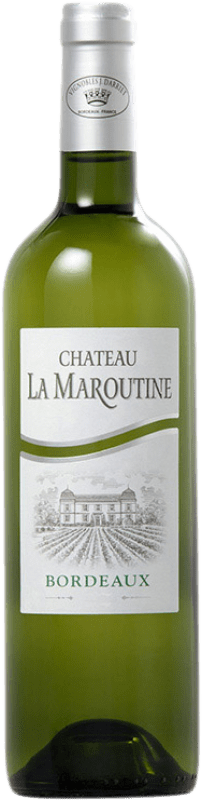 9,95 € Envío gratis | Vino Blanco Château La Maroutine A.O.C. Bordeaux Burdeos Francia Sémillon, Sauvignon 75 cl