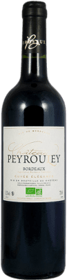 9,95 € Envío gratis | Vino tinto Château Peyrouley Cuvée Élégance A.O.C. Bordeaux Burdeos Francia Merlot, Cabernet Sauvignon Botella 75 cl