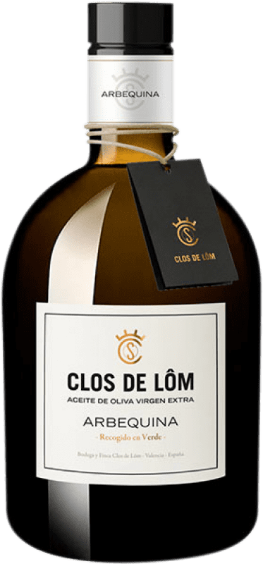 24,95 € Spedizione Gratuita | Olio d'Oliva Clos de Lôm EVO Extra Vergine Francia Arbequina Bottiglia Medium 50 cl