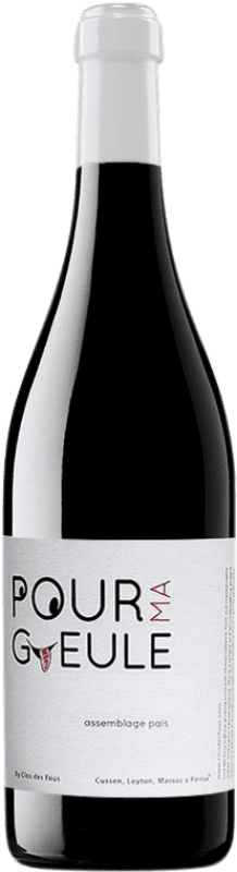 13,95 € Free Shipping | Red wine Clos des Fous Pour Ma Gueule I.G. Valle del Itata Itata Valley Chile Tempranillo, Carignan, Cinsault Bottle 75 cl