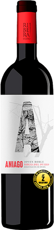 7,95 € Бесплатная доставка | Красное вино Diez Siglos Aniago Дуб D.O. Ribera del Duero Кастилия-Леон Испания Tempranillo — Темпранильо Бутылка 75 cl