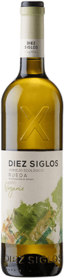 10,95 € Envío gratis | Vino blanco Diez Siglos Ecológico D.O. Rueda Castilla y León España Verdejo Botella 75 cl