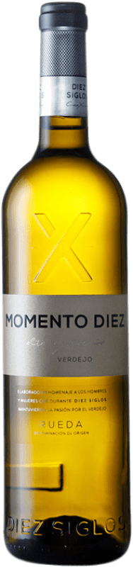 14,95 € Envio grátis | Vinho branco Diez Siglos Momento Diez D.O. Rueda Castela e Leão Espanha Verdejo Garrafa 75 cl