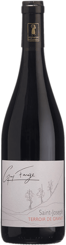 23,95 € Spedizione Gratuita | Vino rosso Guy Farge Terroir de Granit A.O.C. Saint-Joseph Francia Syrah Bottiglia 75 cl