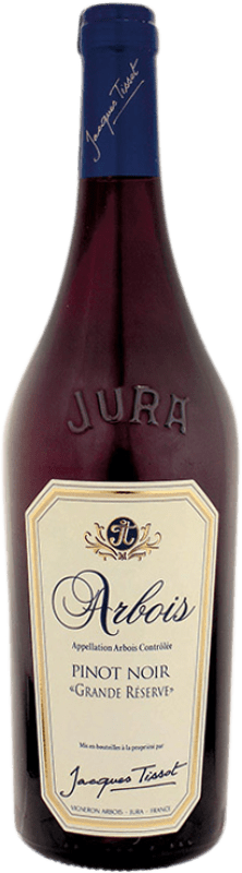16,95 € Spedizione Gratuita | Vino Rosso Jacques Tissot Gran Riserva A.O.C. Arbois Jura Francia Pinot Nero 75 cl