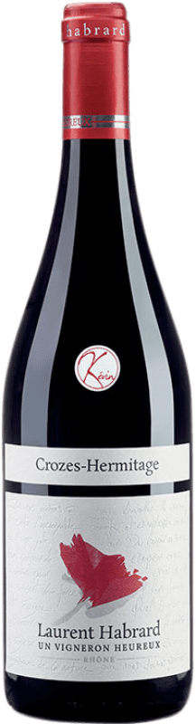 33,95 € Бесплатная доставка | Красное вино Laurent Habrard Kévin A.O.C. Crozes-Hermitage Рона Франция Syrah бутылка 75 cl