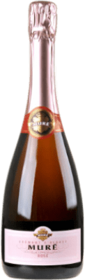 44,95 € Envio grátis | Espumante rosé Domaine Muré Rosé A.O.C. Crémant d'Alsace Alsácia França Pinot Preto Garrafa 75 cl