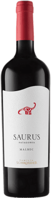 15,95 € Free Shipping | Red Wine Schroeder Saurus I.G. Patagonia Patagonia Argentina Malbec 75 cl
