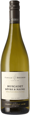 8,95 € Envio grátis | Vinho branco Bougrier Collection A.O.C. Muscadet-Sèvre et Maine Loire França Melon de Bourgogne Garrafa 75 cl