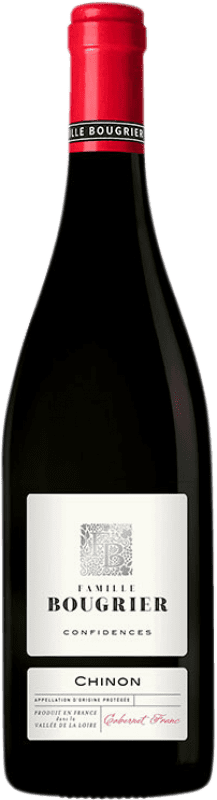 10,95 € 免费送货 | 红酒 Bougrier Confidences A.O.C. Chinon 卢瓦尔河 法国 Cabernet Franc 瓶子 75 cl