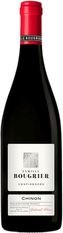 8,95 € Envio grátis | Vinho Tinto Bougrier Confidences A.O.C. Chinon Loire França Cabernet Franc 75 cl