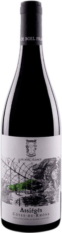 16,95 € 送料無料 | 赤ワイン Famille de Boel Assiégés A.O.C. Côtes du Rhône ローヌ フランス Syrah, Grenache, Carignan, Caladoc ボトル 75 cl