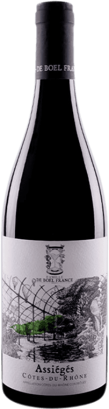 8,95 € Spedizione Gratuita | Vino Rosso Famille de Boel Assiégés A.O.C. Côtes du Rhône Rhône Francia Syrah, Garnacha — Grenache, Cariñena — Carignano, Caladoc 75 cl