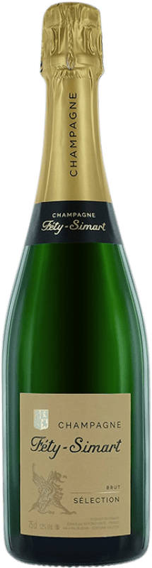 24,95 € Envio grátis | Espumante branco Féty-Simart Sélection Brut A.O.C. Champagne Champagne França Chardonnay, Pinot Meunier Garrafa 75 cl