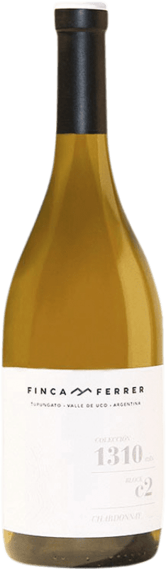 25,95 € Бесплатная доставка | Белое вино Finca Ferrer Colección 1310 Crianza — Крианса I.G. Valle de Uco Мендоса Аргентина Chardonnay — Шардоне Бутылка 75 cl
