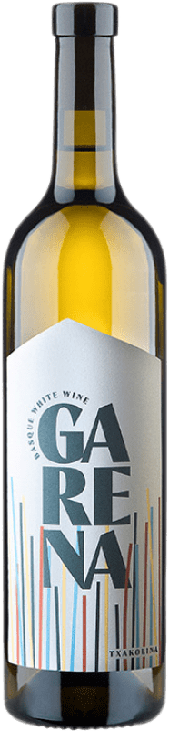 15,95 € Free Shipping | White wine Garena Txakolina D.O. Bizkaiko Txakolina Basque Country Spain Hondarribi Zuri, Hondarribi Zerratia Bottle 75 cl