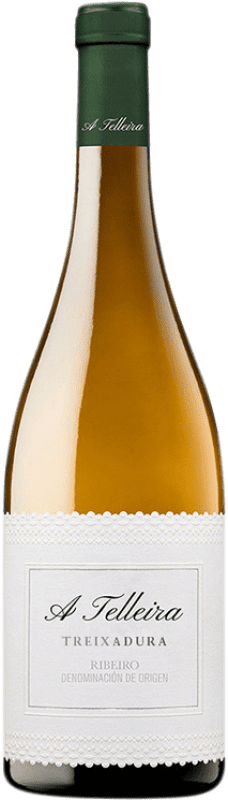 19,95 € Envío gratis | Vino blanco Genus de Vinum A Telleira D.O. Ribeiro Galicia España Treixadura Botella 75 cl