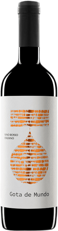 25,95 € Free Shipping | Red wine Gota de Mundo Rosso Italiano Aged I.G.T. Emilia Romagna Emilia-Romagna Italy Merlot, Cabernet Sauvignon, Barbera Bottle 75 cl