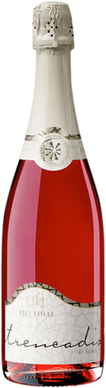 14,95 € Envio grátis | Espumante rosé Grimau Trencadis Rosat D.O. Cava Catalunha Espanha Grenache, Pinot Preto Garrafa 75 cl