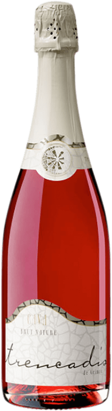 15,95 € Kostenloser Versand | Rosé Sekt Grimau Trencadis Rosat D.O. Cava Katalonien Spanien Grenache, Spätburgunder Flasche 75 cl