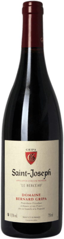 69,95 € Spedizione Gratuita | Vino rosso Gripa Bernard Le Berceau A.O.C. Saint-Joseph Rhône Francia Syrah Bottiglia 75 cl