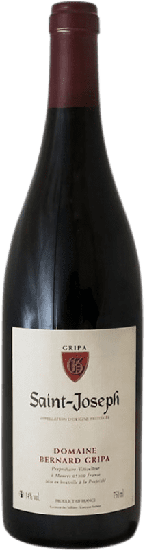 36,95 € Бесплатная доставка | Красное вино Gripa Bernard Tinto A.O.C. Saint-Joseph Рона Франция Syrah бутылка 75 cl