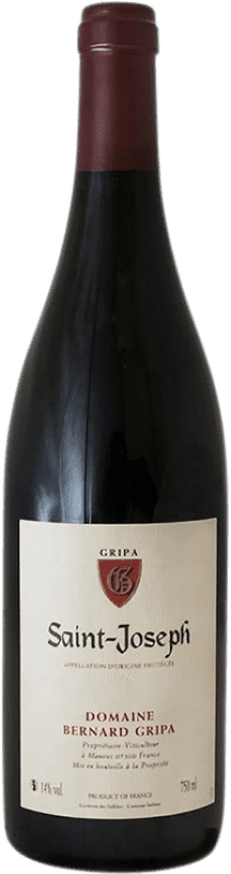 36,95 € Spedizione Gratuita | Vino rosso Gripa Bernard Tinto A.O.C. Saint-Joseph Rhône Francia Syrah Bottiglia 75 cl
