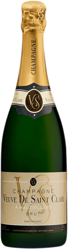 53,95 € Бесплатная доставка | Белое игристое JM. Gobillard Veuve de Saint Clair A.O.C. Champagne шампанское Франция Pinot Black, Chardonnay, Pinot Meunier бутылка 75 cl