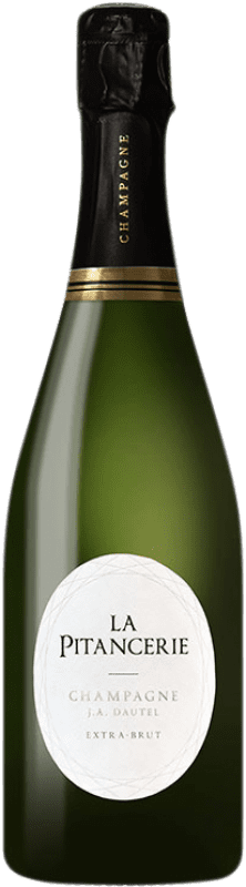 57,95 € 免费送货 | 白起泡酒 J. A. Dautel La Pitancerie Cuvée Pulmenta Regularia 额外的香味 A.O.C. Champagne 香槟酒 法国 Pinot Black, Chardonnay 瓶子 75 cl