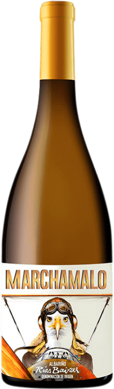 12,95 € Envio grátis | Vinho branco La Quinta Marchamalo D.O. Rías Baixas Galiza Espanha Albariño Garrafa 75 cl