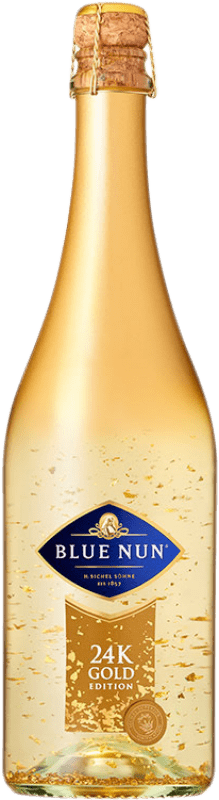 8,95 € Бесплатная доставка | Белое игристое Langguth Blue Nun 24K Gold Edition Германия бутылка 75 cl