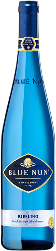 12,95 € Бесплатная доставка | Белое вино Langguth Blue Nun Q.b.A. Rheinhessen Rheinhessen Германия Riesling — Рислинг Бутылка 75 cl