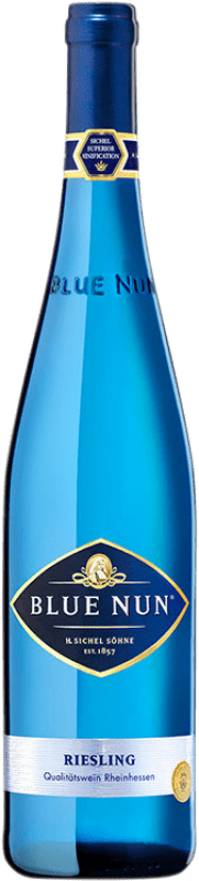 12,95 € Envio grátis | Vinho branco Langguth Blue Nun Q.b.A. Rheinhessen Rheinhessen Alemanha Riesling Garrafa 75 cl