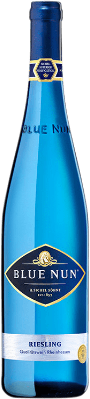 12,95 € Spedizione Gratuita | Vino bianco Langguth Blue Nun Q.b.A. Rheinhessen Rheinhessen Germania Riesling Bottiglia 75 cl