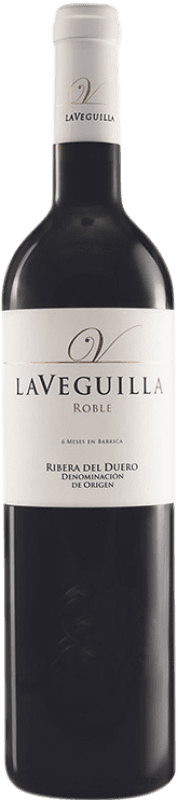 7,95 € 免费送货 | 红酒 Laveguilla 橡木 D.O. Ribera del Duero 卡斯蒂利亚莱昂 西班牙 Tempranillo, Cabernet Sauvignon 瓶子 75 cl