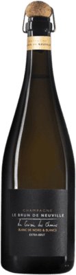 43,95 € 免费送货 | 白起泡酒 Le Brun de Neuville La Croisée des Chemins A.O.C. Champagne 香槟酒 法国 Pinot Black, Chardonnay 瓶子 75 cl