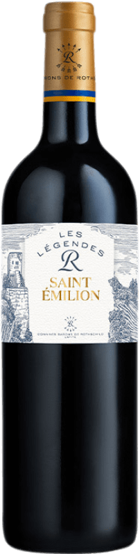 43,95 € 免费送货 | 红酒 Les Légendes R A.O.C. Saint-Émilion Aquitania 法国 Merlot, Cabernet Franc 瓶子 75 cl