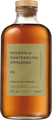 51,95 € Envio grátis | Armagnac Marquis de Montesquiou VS França Garrafa Medium 50 cl