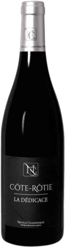 47,95 € 免费送货 | 红酒 Nicolas Champagneux La Dédicace A.O.C. Côte-Rôtie 法国 Syrah 瓶子 75 cl