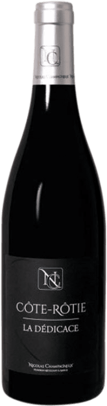 47,95 € Spedizione Gratuita | Vino rosso Nicolas Champagneux La Dédicace A.O.C. Côte-Rôtie Francia Syrah Bottiglia 75 cl