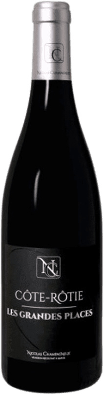 98,95 € Kostenloser Versand | Rotwein Nicolas Champagneux Les Grandes Places A.O.C. Côte-Rôtie Frankreich Syrah Flasche 75 cl