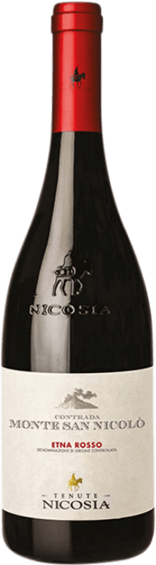 18,95 € Envio grátis | Vinho tinto Nicosia Monte San Nicolò Rosso D.O.C. Etna Sicília Itália Nerello Mascalese Garrafa 75 cl