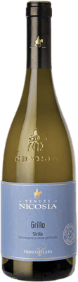11,95 € Kostenloser Versand | Weißwein Nicosia Fondo Filara D.O.C. Sicilia Sizilien Italien Grillo Eco — Biologisch 75 cl