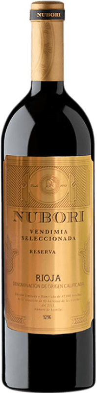18,95 € Envoi gratuit | Vin rouge Nubori Vendimia Seleccionada Réserve D.O.Ca. Rioja La Rioja Espagne Tempranillo, Grenache, Graciano Bouteille 75 cl